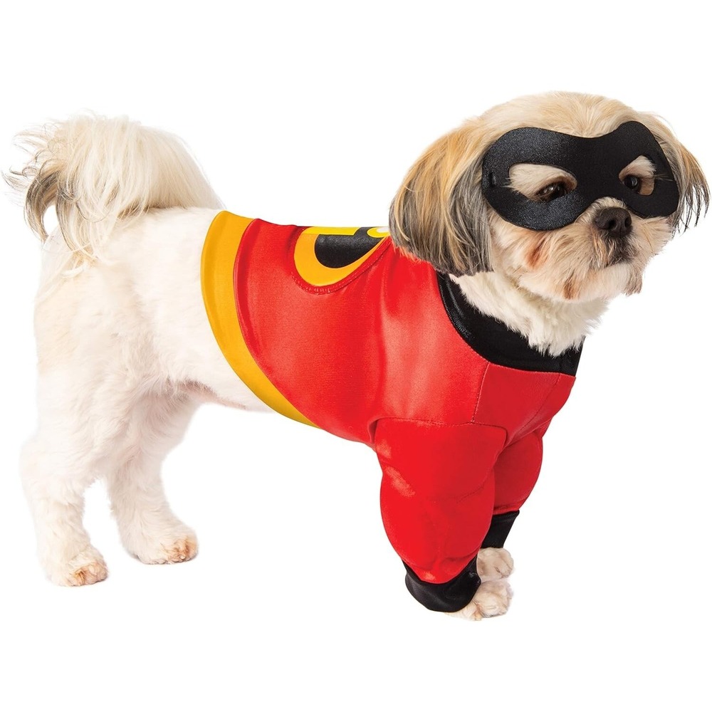 Incredibles 2 - Pet Costume Disney Pixar Padded Shirt & Mask Large Dog NEW